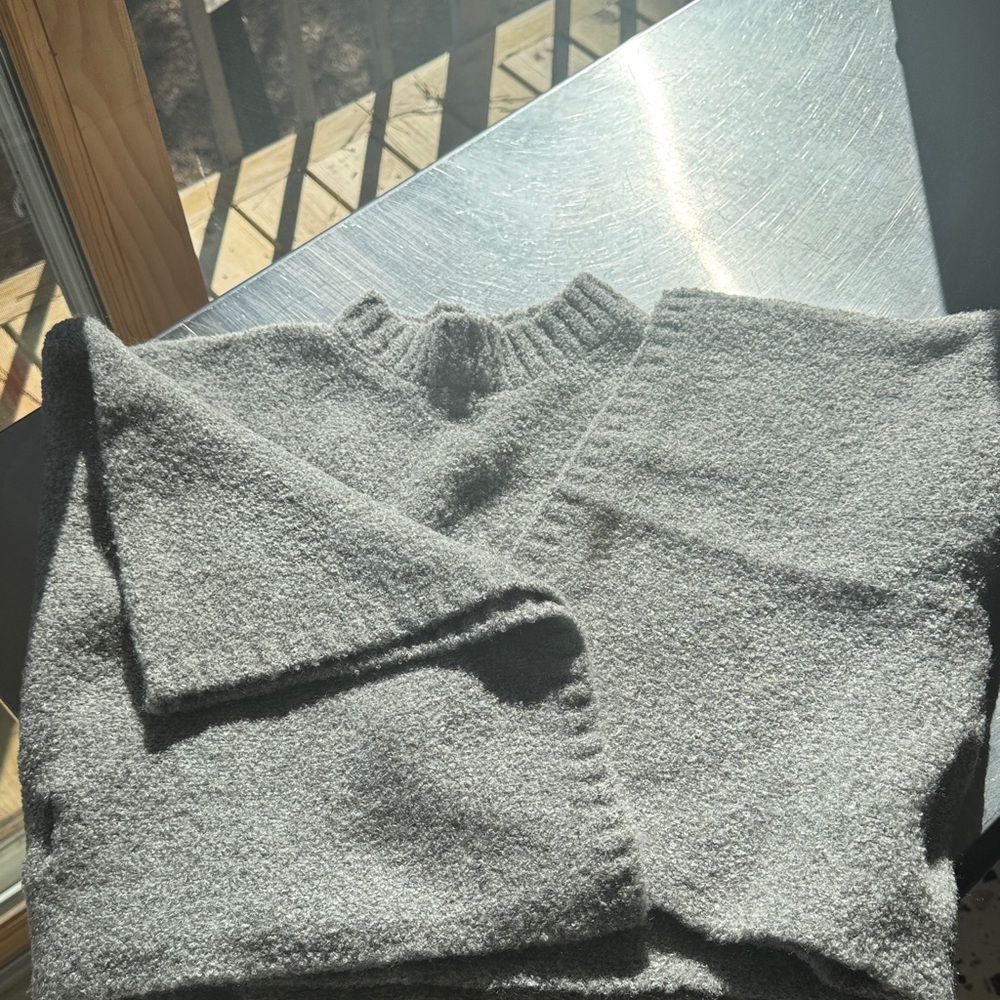 Calvin Klein Gray Sweater Poncho